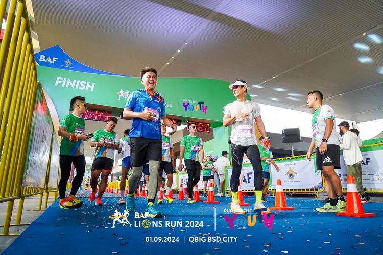 Race photo from BAF LIONS RUN 2024
