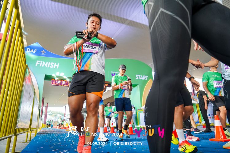 Race photo from BAF LIONS RUN 2024