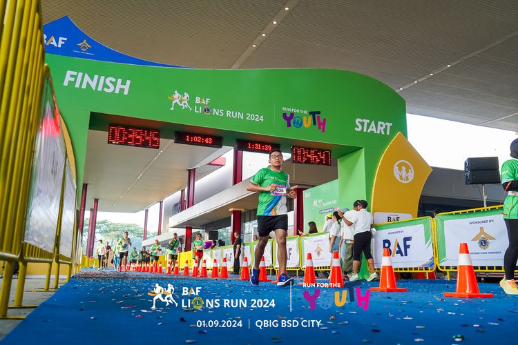 Race photo from BAF LIONS RUN 2024
