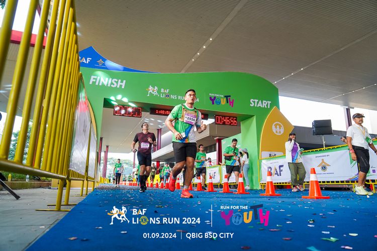Race photo from BAF LIONS RUN 2024
