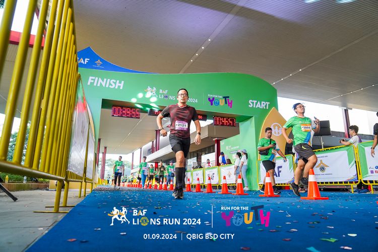 Race photo from BAF LIONS RUN 2024