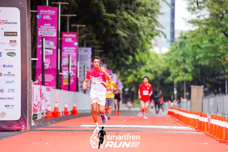 Race photo from Smartfren Run 2024