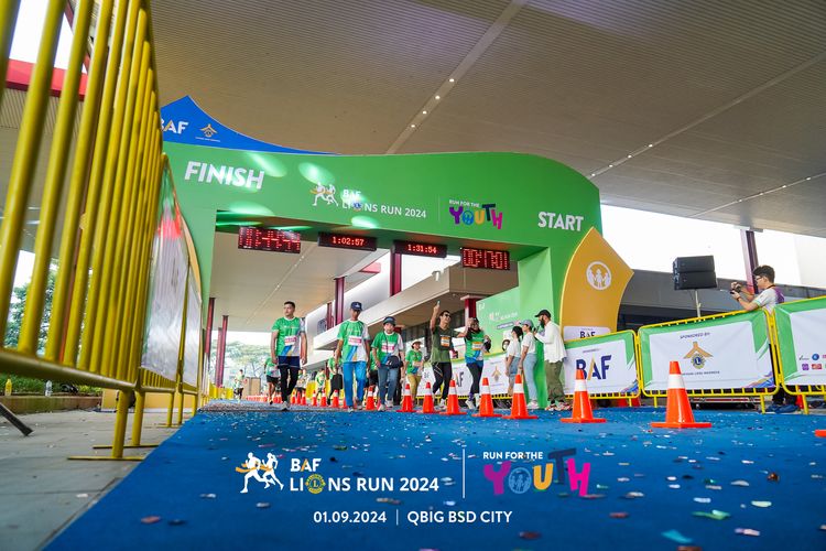 Race photo from BAF LIONS RUN 2024