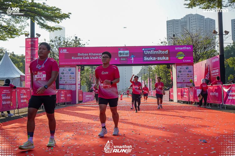 Race photo from Smartfren Run 2025 