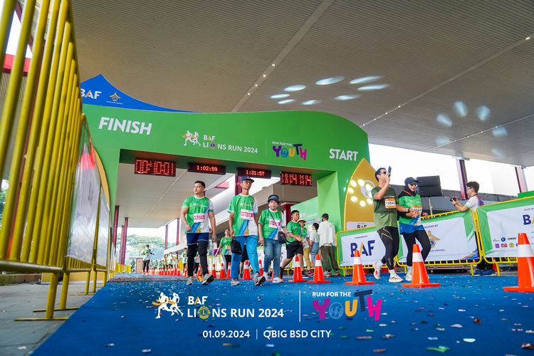Race photo from BAF LIONS RUN 2024