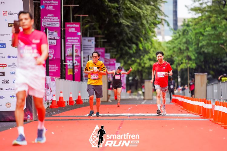 Race photo from Smartfren Run 2024
