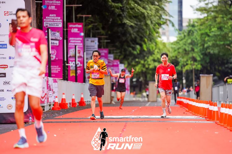Race photo from Smartfren Run 2024