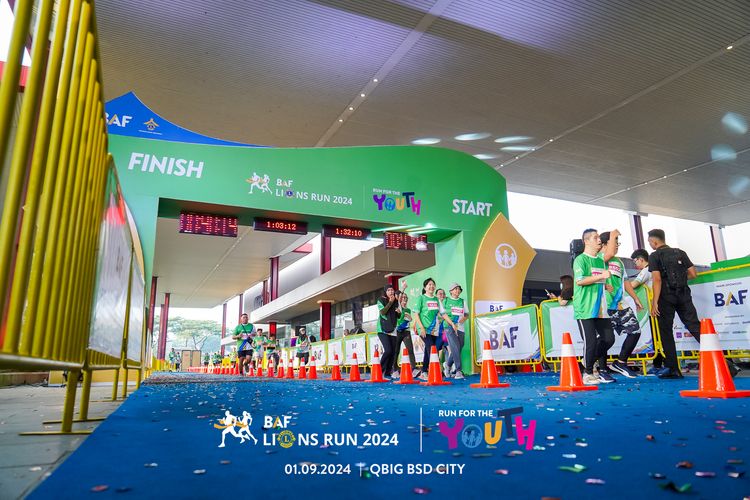 Race photo from BAF LIONS RUN 2024
