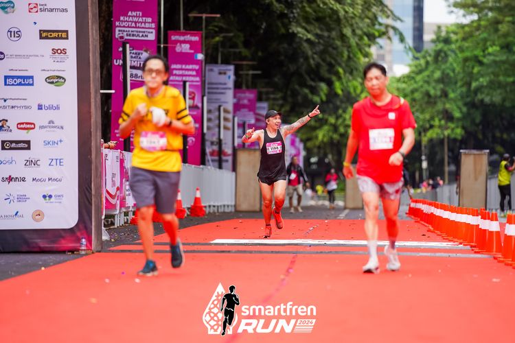 Race photo from Smartfren Run 2024