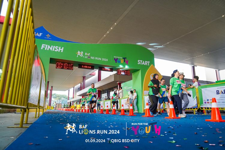 Race photo from BAF LIONS RUN 2024