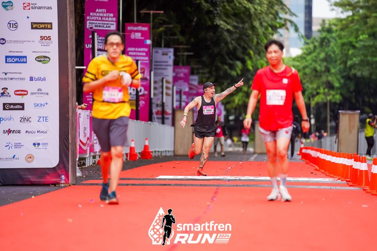 Race photo from Smartfren Run 2024