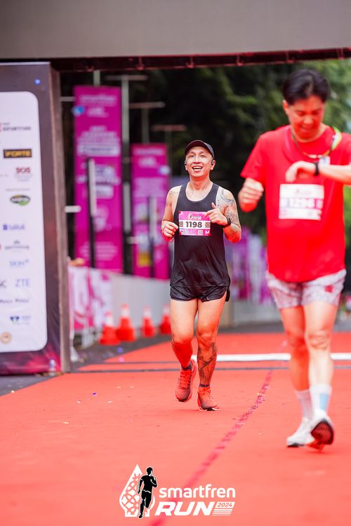 Race photo from Smartfren Run 2024