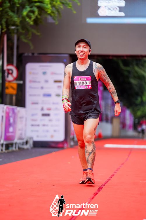 Race photo from Smartfren Run 2024