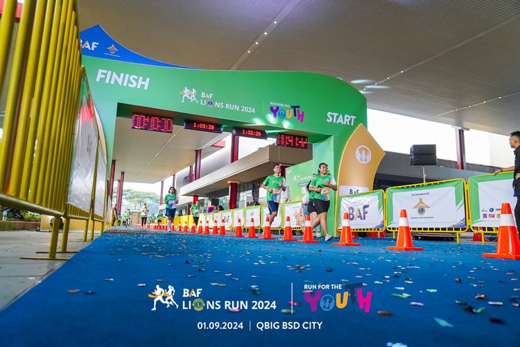 Race photo from BAF LIONS RUN 2024
