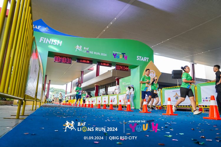 Race photo from BAF LIONS RUN 2024