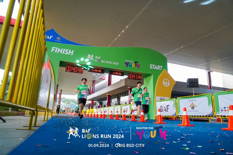 Race photo from BAF LIONS RUN 2024