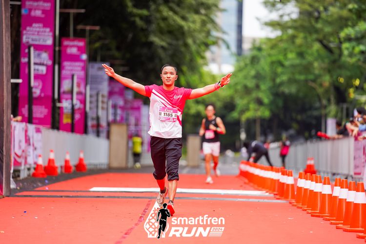Race photo from Smartfren Run 2024