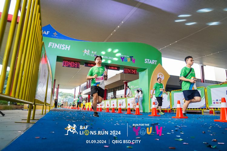Race photo from BAF LIONS RUN 2024
