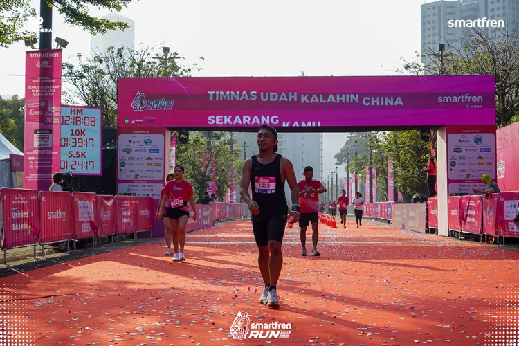 Race photo from Smartfren Run 2025 
