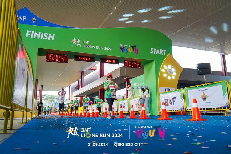 Race photo from BAF LIONS RUN 2024
