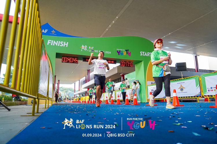 Race photo from BAF LIONS RUN 2024