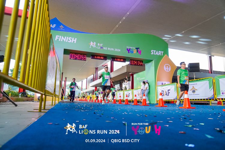 Race photo from BAF LIONS RUN 2024