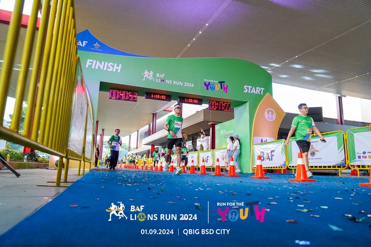 Race photo from BAF LIONS RUN 2024