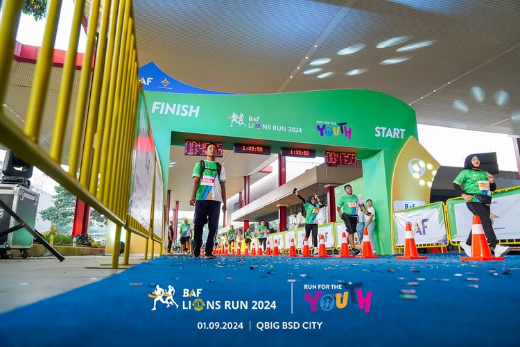 Race photo from BAF LIONS RUN 2024