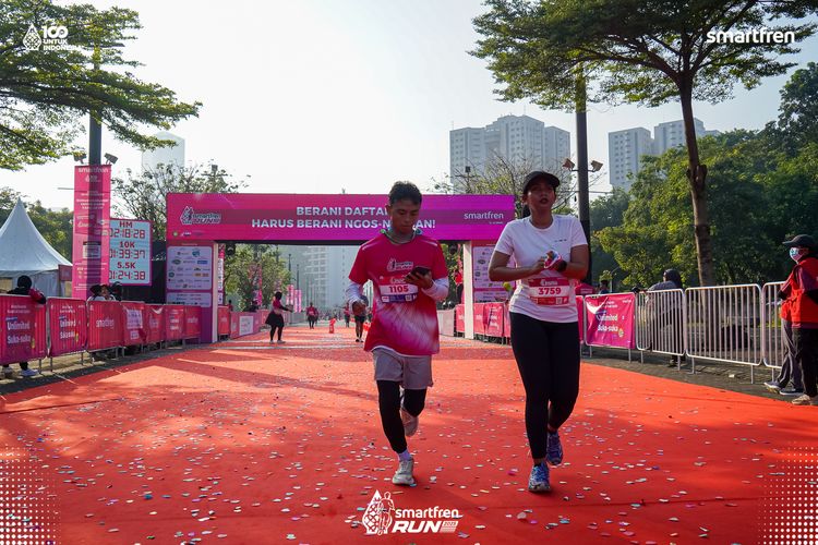 Race photo from Smartfren Run 2025 