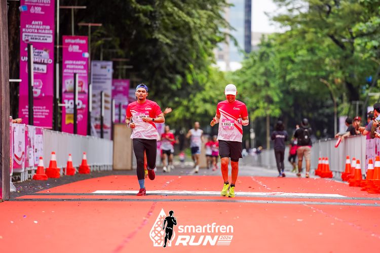 Race photo from Smartfren Run 2024