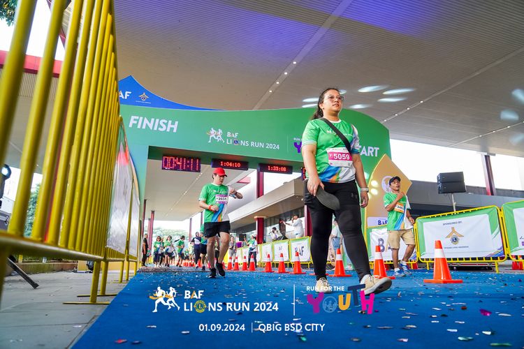 Race photo from BAF LIONS RUN 2024