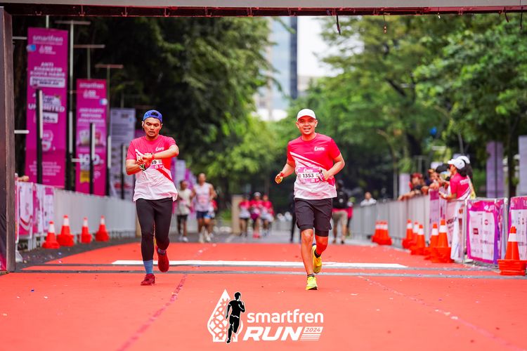 Race photo from Smartfren Run 2024