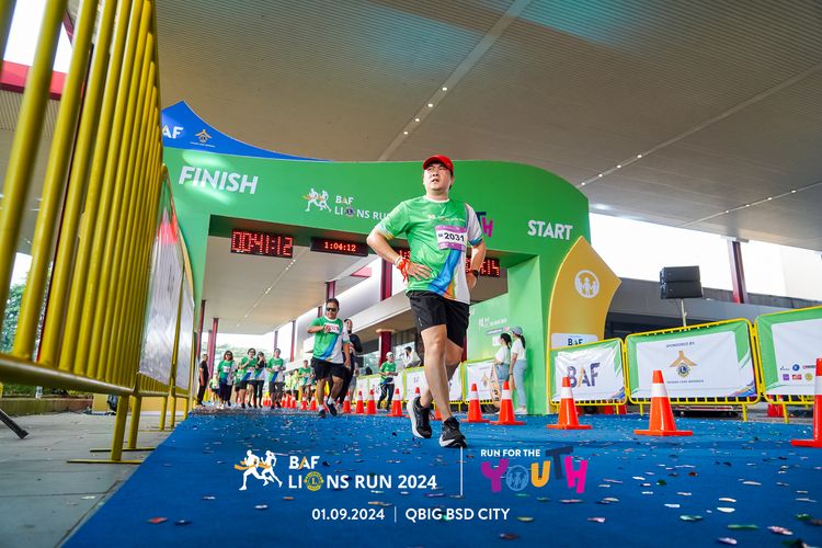 Race photo from BAF LIONS RUN 2024