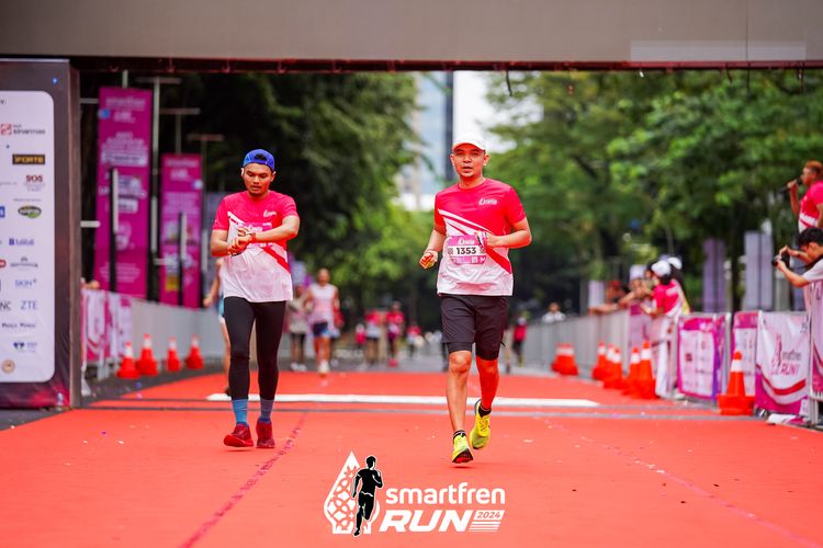 Race photo from Smartfren Run 2024