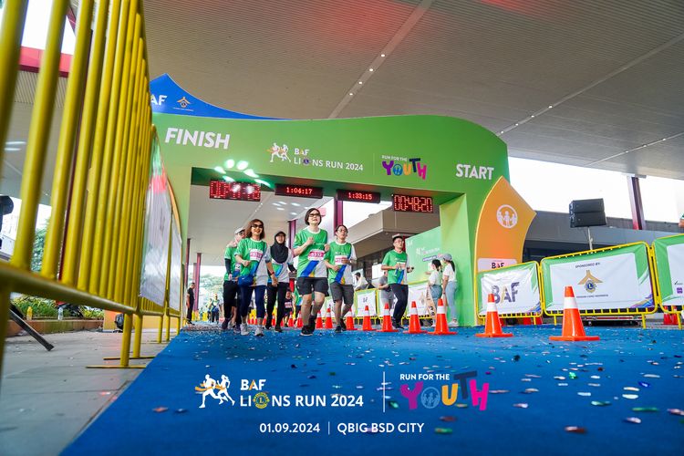Race photo from BAF LIONS RUN 2024
