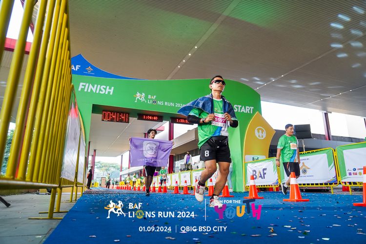 Race photo from BAF LIONS RUN 2024