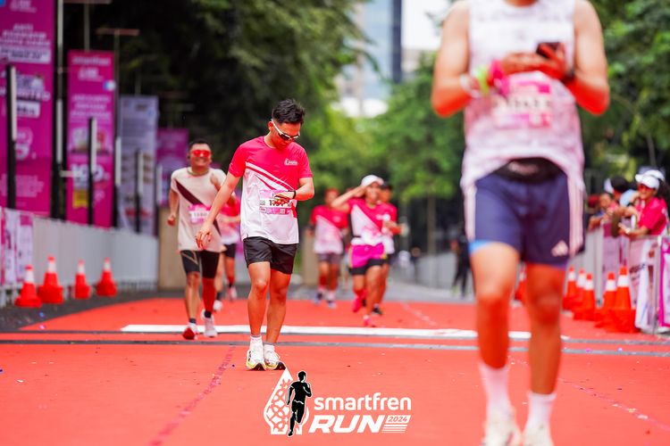 Race photo from Smartfren Run 2024
