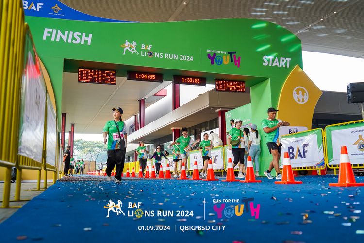 Race photo from BAF LIONS RUN 2024