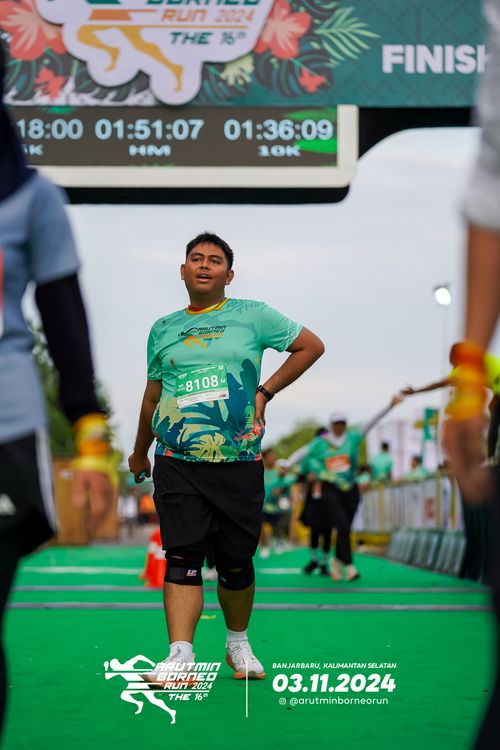 Race photo from Arutmin Borneo Run 2024