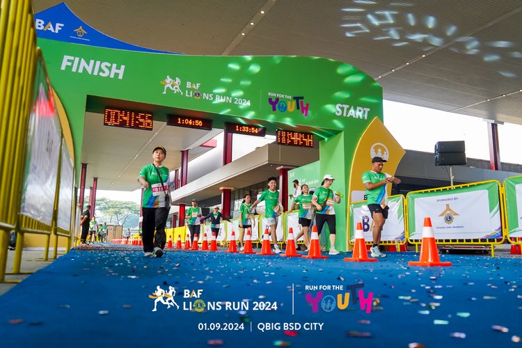 Race photo from BAF LIONS RUN 2024