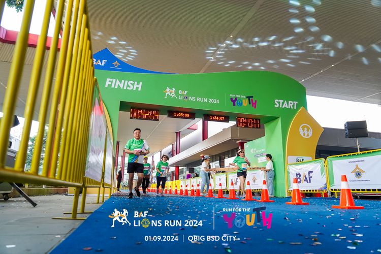 Race photo from BAF LIONS RUN 2024