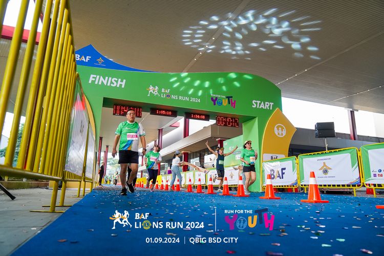 Race photo from BAF LIONS RUN 2024
