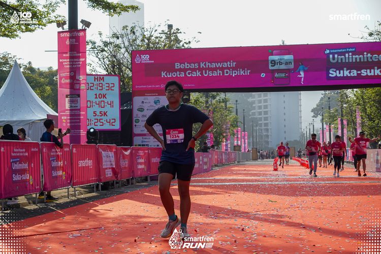 Race photo from Smartfren Run 2025 