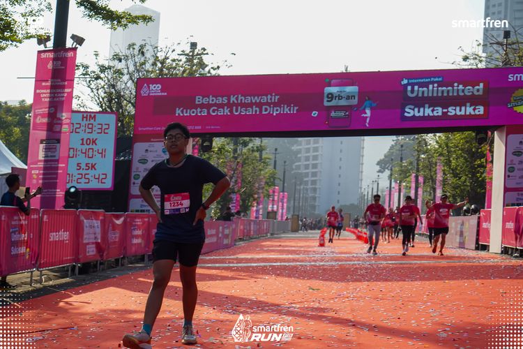 Race photo from Smartfren Run 2025 