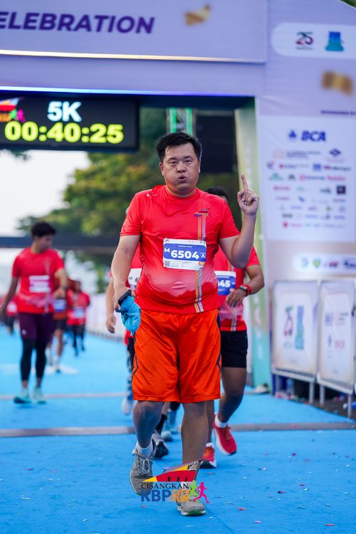 Race photo from CISANGKAN KBP CITY RUN 2025