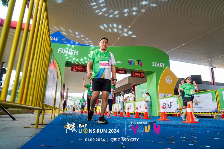 Race photo from BAF LIONS RUN 2024
