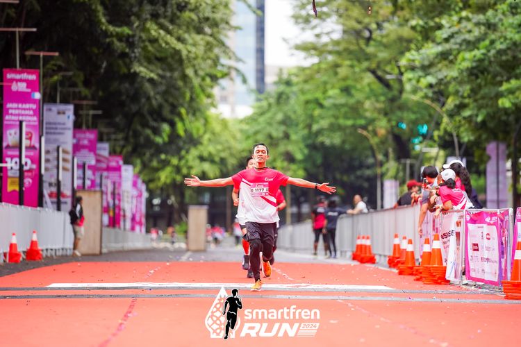 Race photo from Smartfren Run 2024
