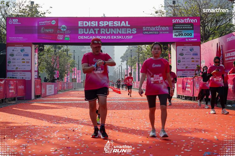 Race photo from Smartfren Run 2025 