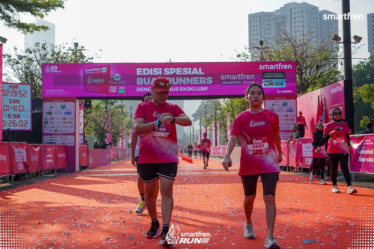 Race photo from Smartfren Run 2025 