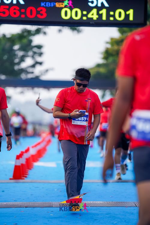 Race photo from CISANGKAN KBP CITY RUN 2025